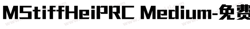 MStiffHeiPRC Medium字体转换